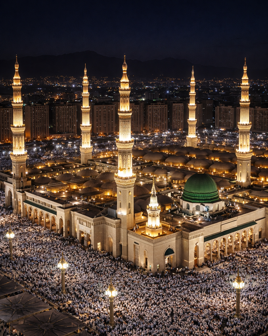 إطلالة من ساحات الحرم